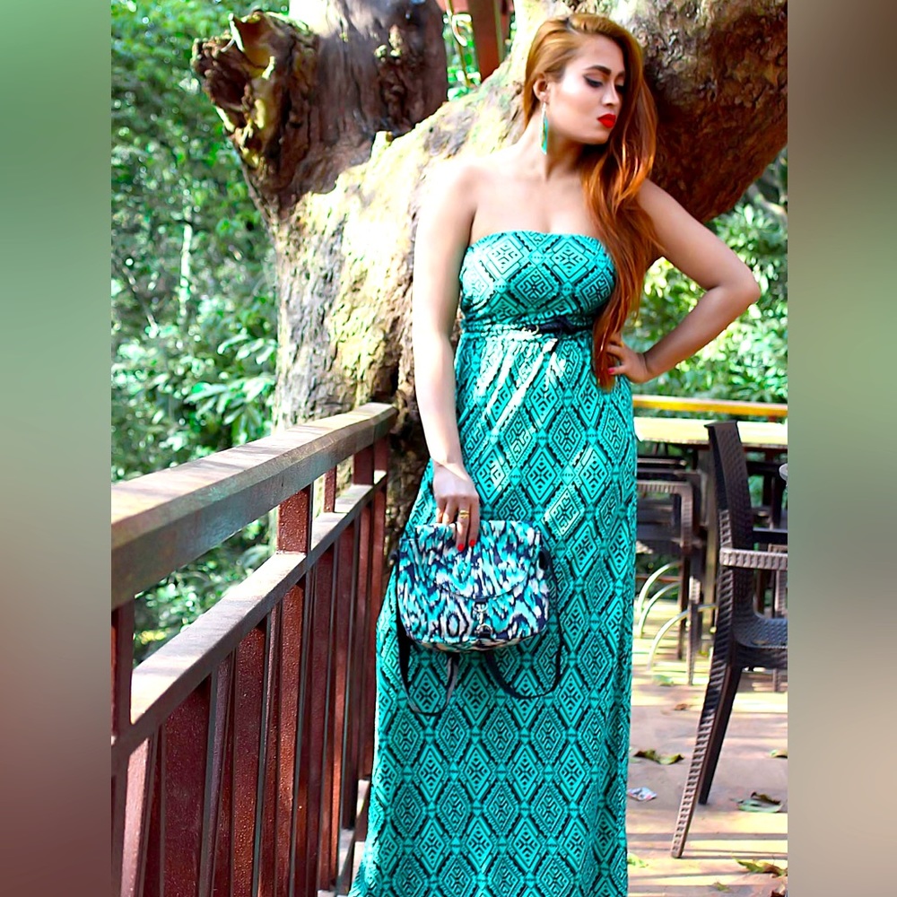Plus size Maxi Boho Aztec vibes!!